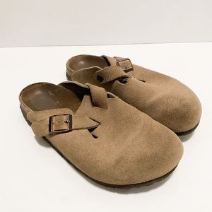Birkenstock Boston Clogs Classic Footbed | Size 40 | Taupe